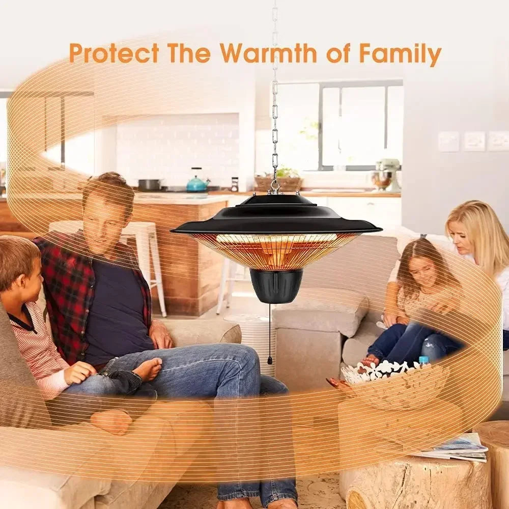 Patio Heater 1500W Infrared Waterproof Ceiling Mount