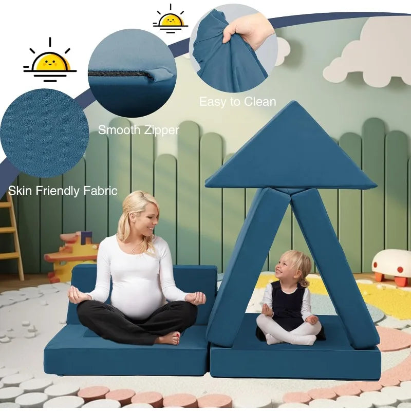 Modular Kids Play Couch Set For Creative Learning Fun