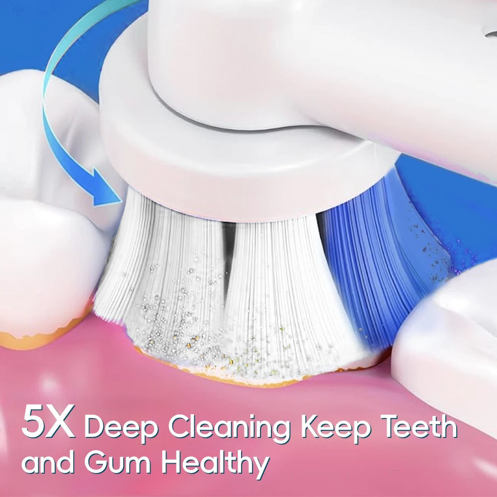 SmartClean Rotating Electric Toothbrush with 3 Custom Modes
