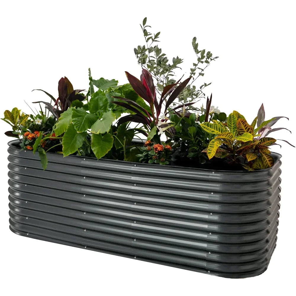 32 Inch Tall Raised Garden Bed Kit for Easy Gardening