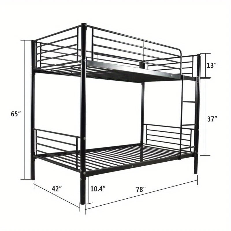 Modern Metal Bunk Bed Frame for Space-Saving Sleep Solutions