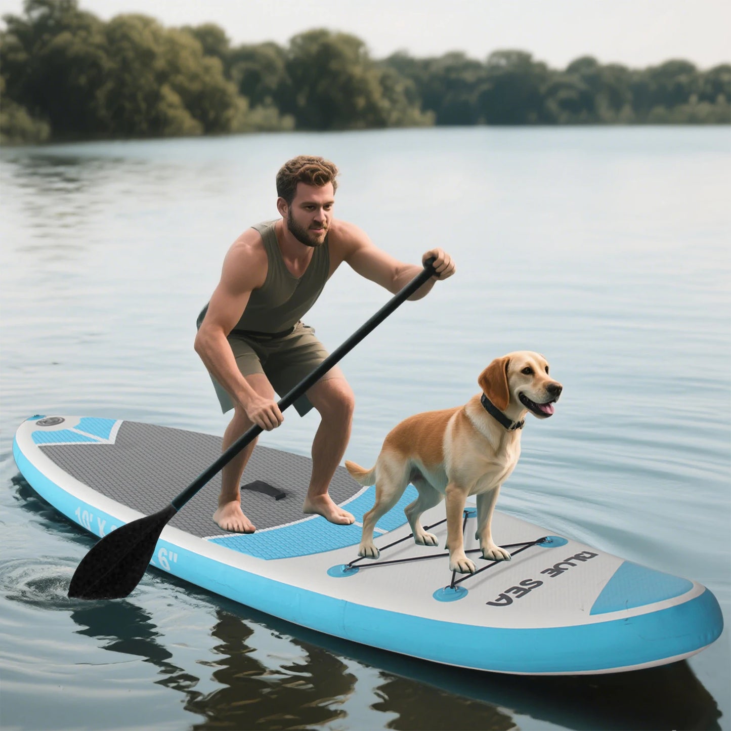 Inflatable Stand Up Paddle Board – Anti-Slip EVA Deck for Enhanced Stability